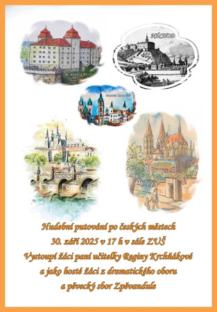 30.09.2025 Putování po českých městech - společný koncert s klavírní třídou naší sbormistryně-ZUŠ N. Bor